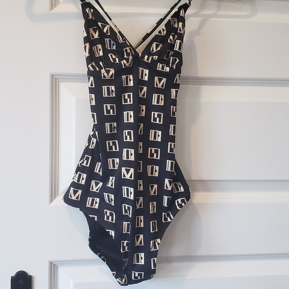 NWT: Madewell Swim Tank with Block Lettering Size 0